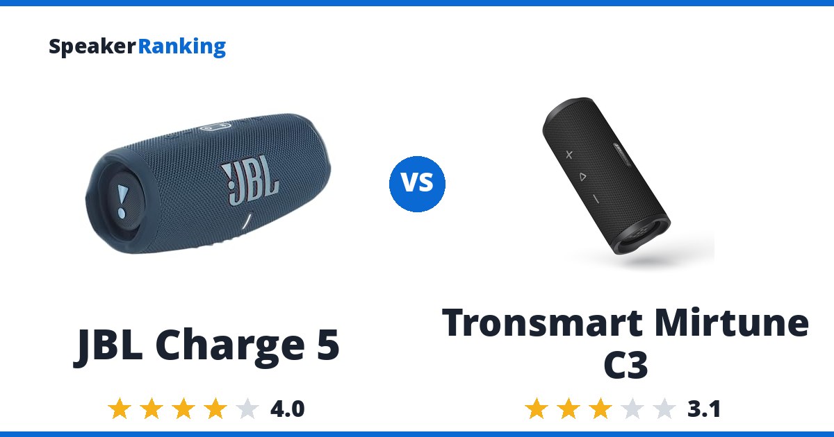 JBL Charge 5 vs Tronsmart Mirtune C3