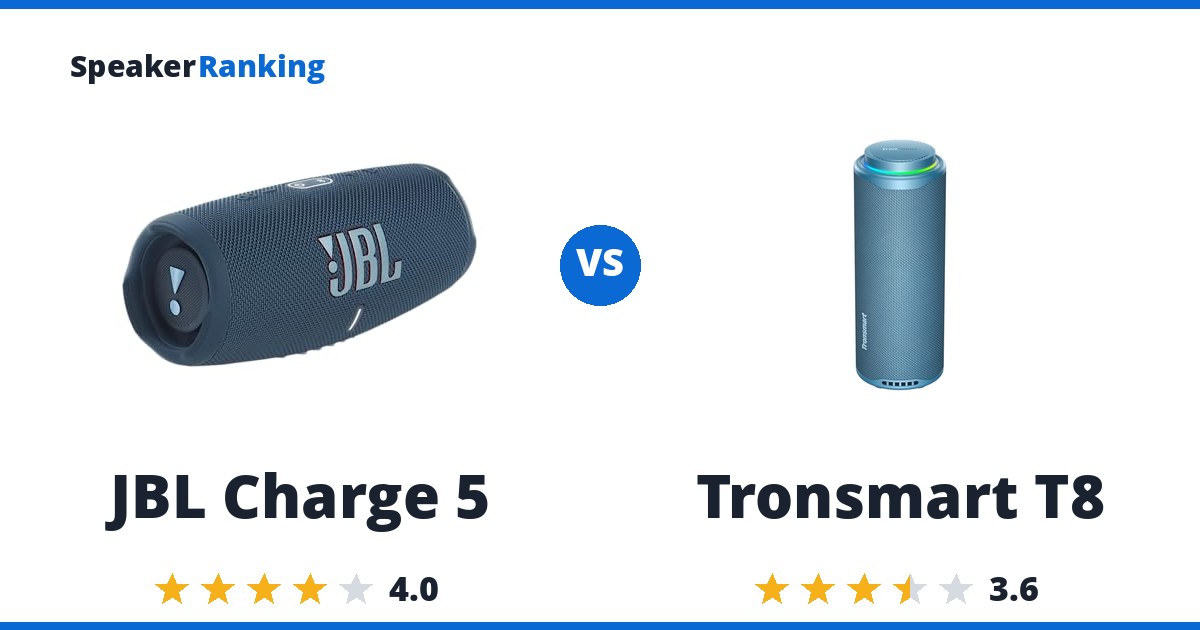 JBL Charge 5 vs Tronsmart T8