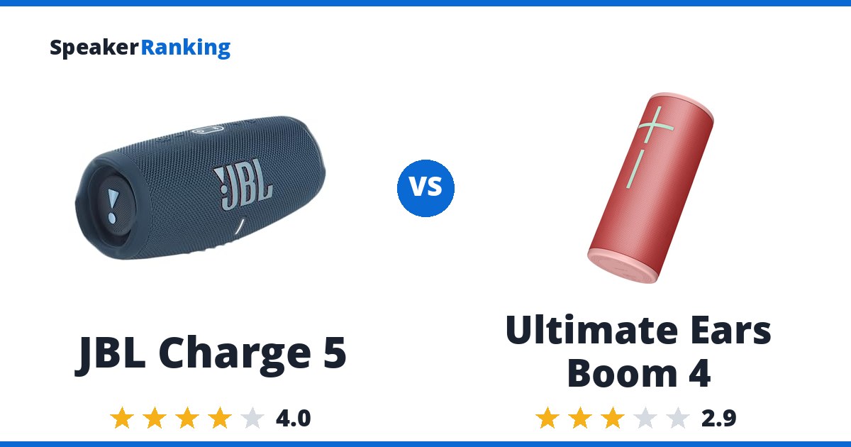 JBL Charge 5 vs Ultimate Ears Boom 4
