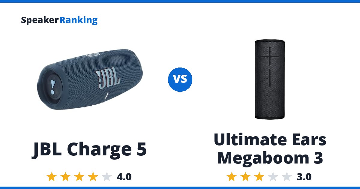 JBL Charge 5 vs Ultimate Ears Megaboom 3