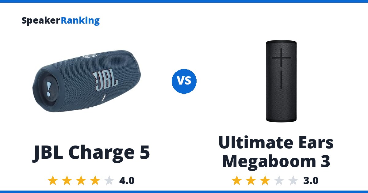 JBL Charge 5 vs Ultimate Ears Megaboom 3