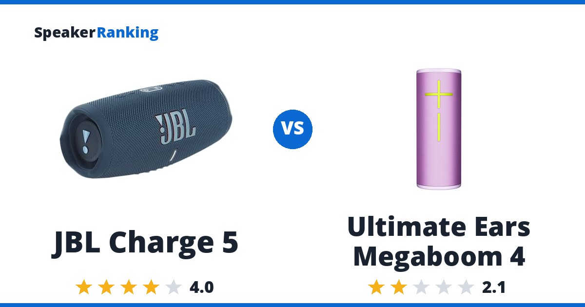 JBL Charge 5 vs Ultimate Ears Megaboom 4
