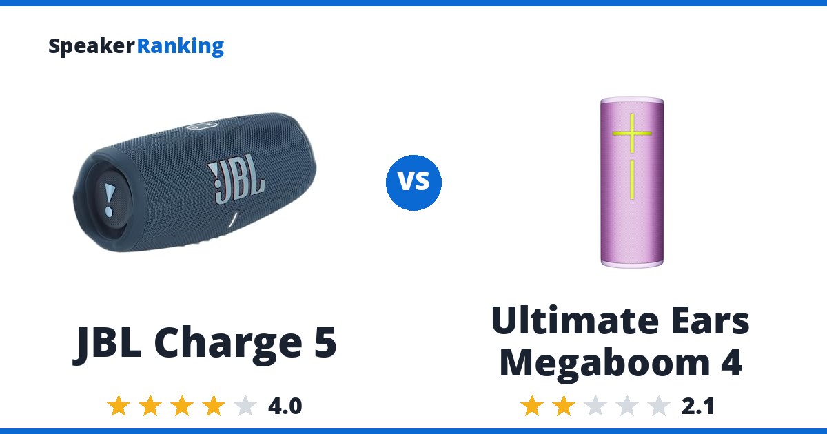 JBL Charge 5 vs Ultimate Ears Megaboom 4
