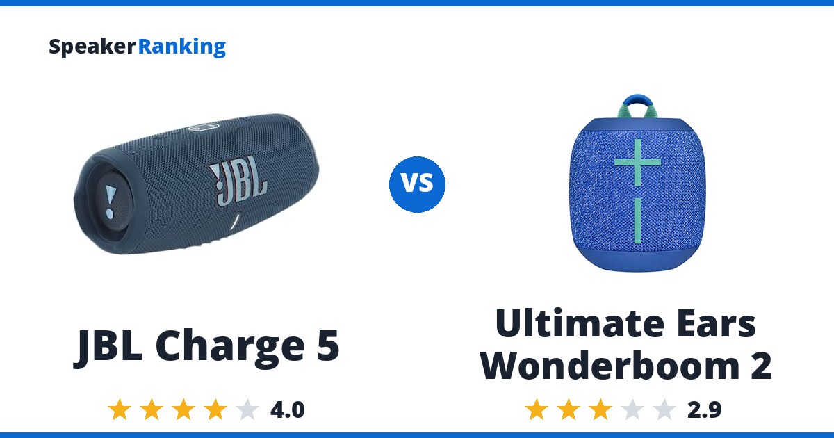 JBL Charge 5 vs Ultimate Ears Wonderboom 2