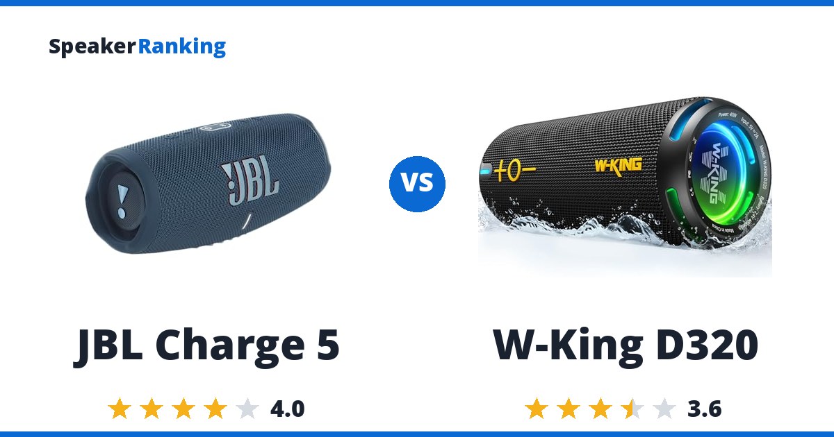 JBL Charge 5 vs W-King D320