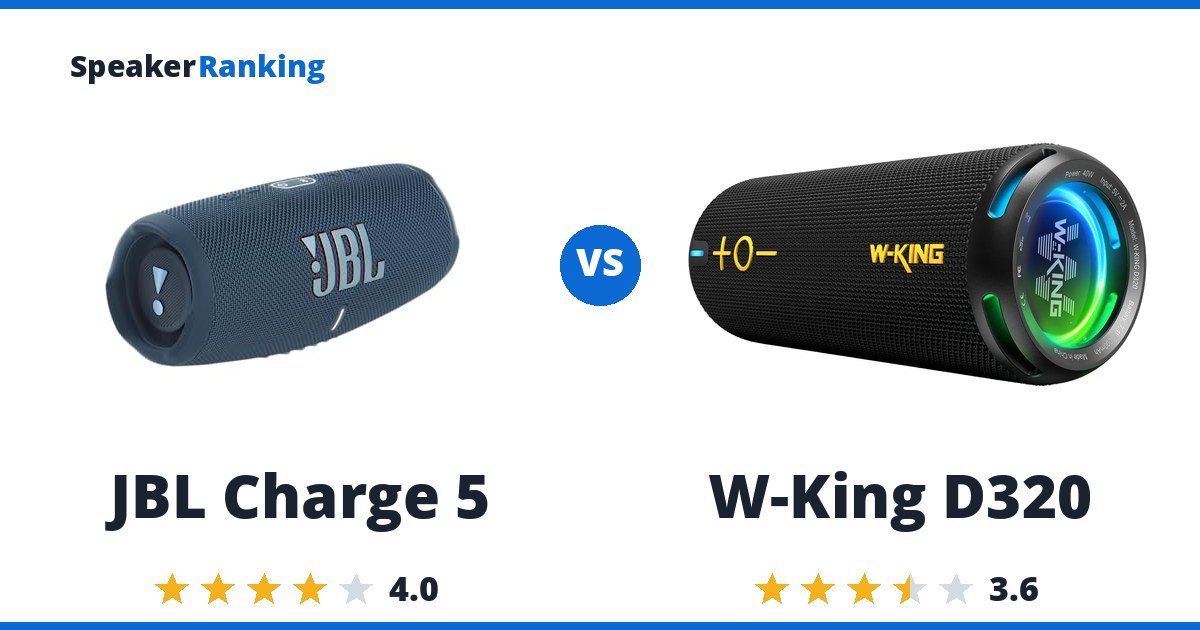 JBL Charge 5 vs W-King D320