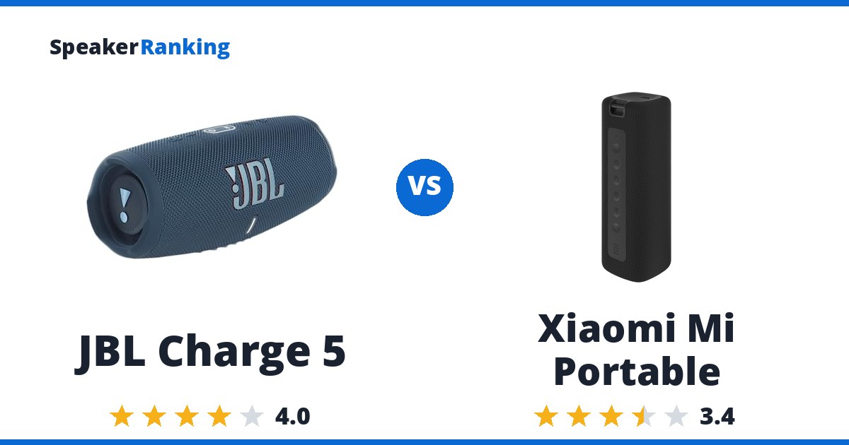 JBL Charge 5 vs Xiaomi Mi Portable
