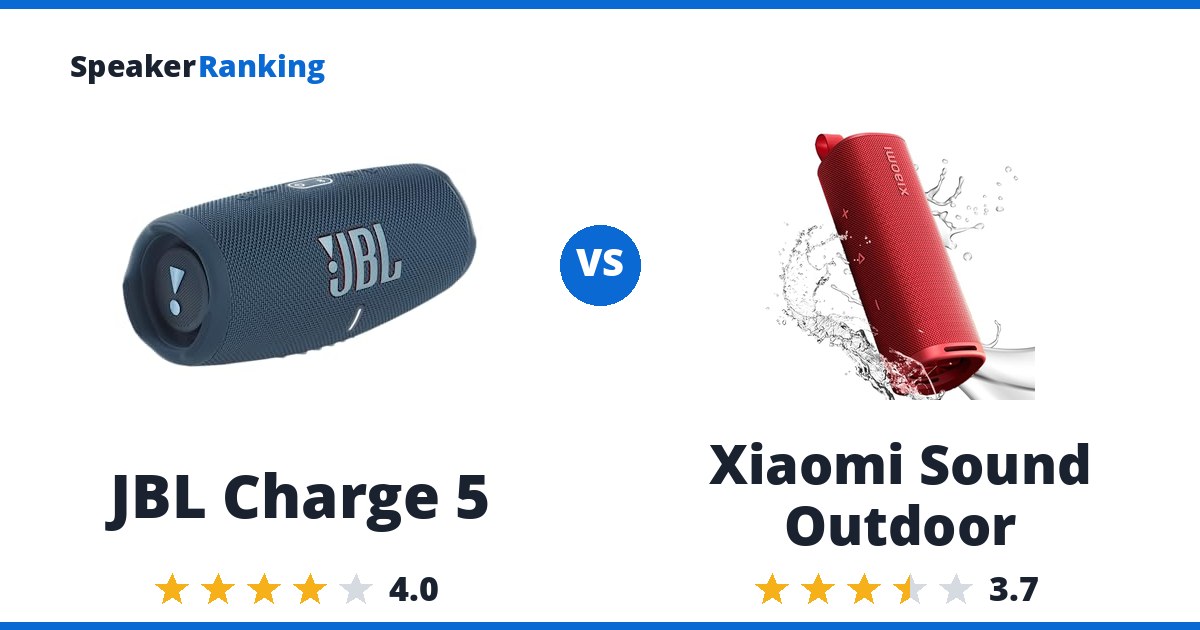 JBL Charge 5 vs Xiaomi Sound Outdoor