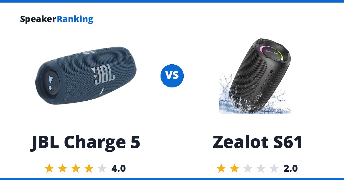 JBL Charge 5 vs Zealot S61
