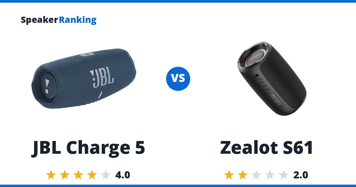JBL Charge 5 vs Zealot S61