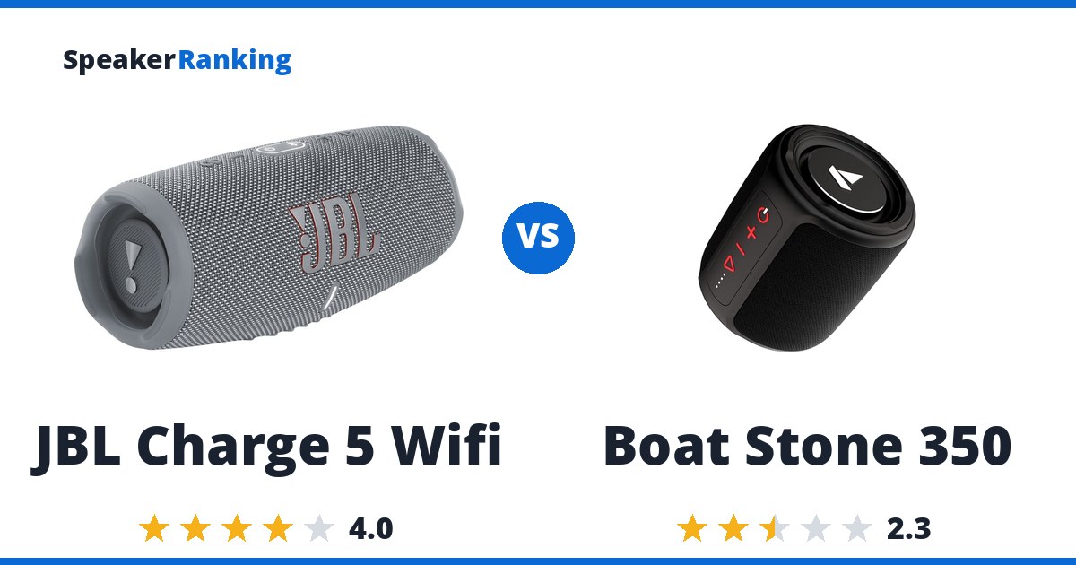 JBL Charge 5 Wifi vs Boat Stone 350