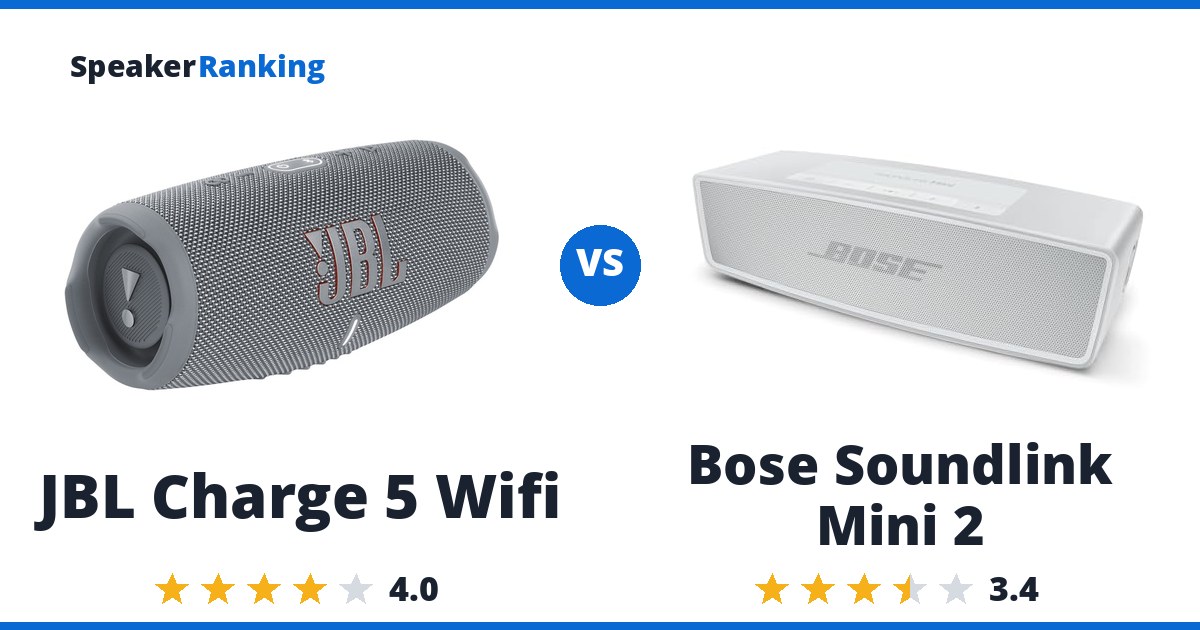 JBL Charge 5 Wifi vs Bose Soundlink Mini 2