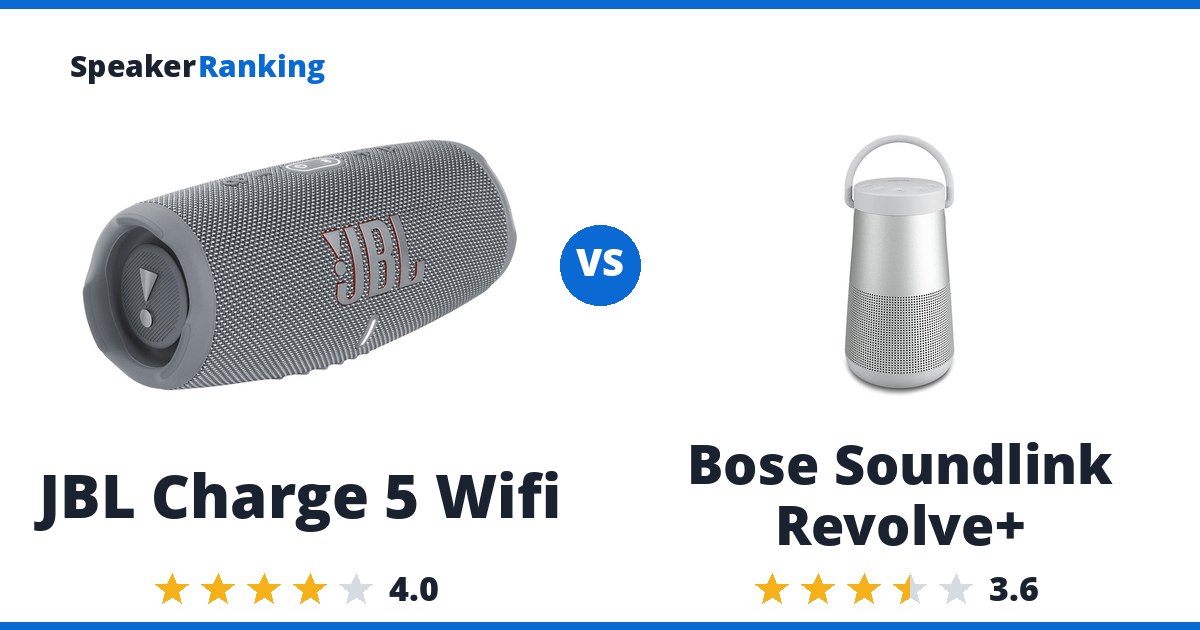 JBL Charge 5 Wifi vs Bose Soundlink Revolve+