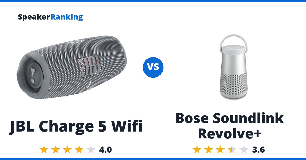 JBL Charge 5 Wifi vs Bose Soundlink Revolve+