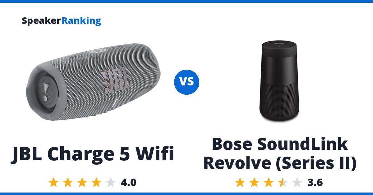 JBL Charge 5 Wifi vs Bose SoundLink Revolve (Series II)