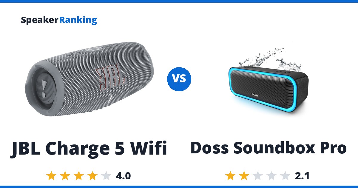 JBL Charge 5 Wifi vs Doss Soundbox Pro