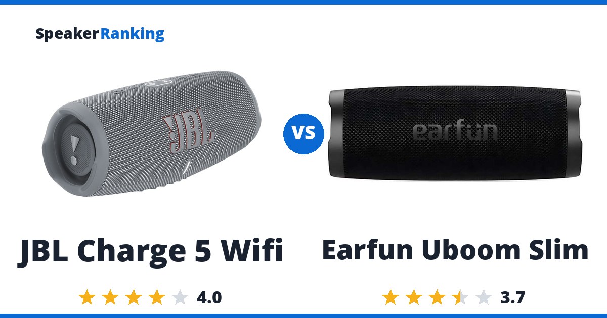 JBL Charge 5 Wifi vs Earfun Uboom Slim