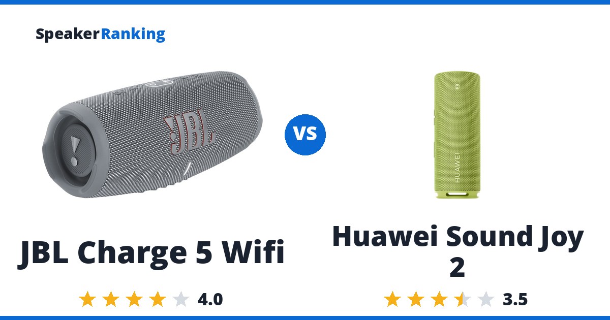 JBL Charge 5 Wifi vs Huawei Sound Joy 2