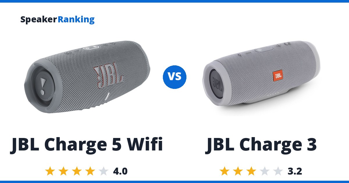 JBL Charge 5 Wifi vs JBL Charge 3