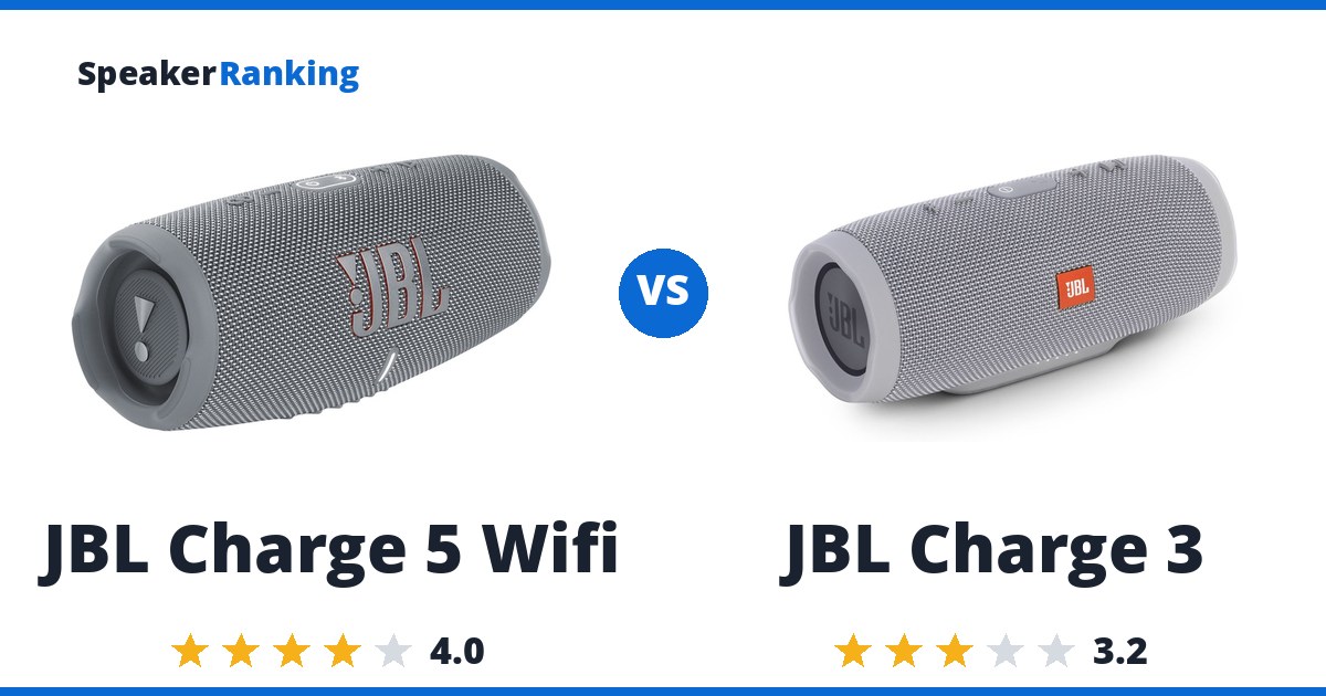 JBL Charge 5 Wifi vs JBL Charge 3