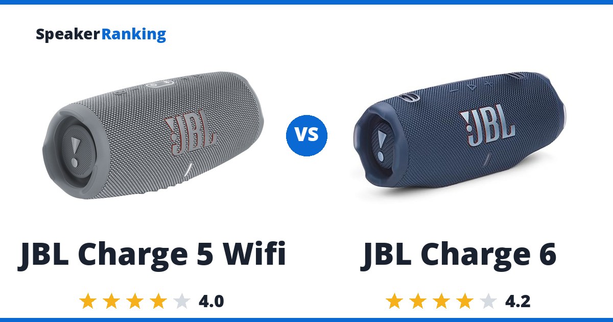 JBL Charge 5 Wifi vs JBL Charge 6