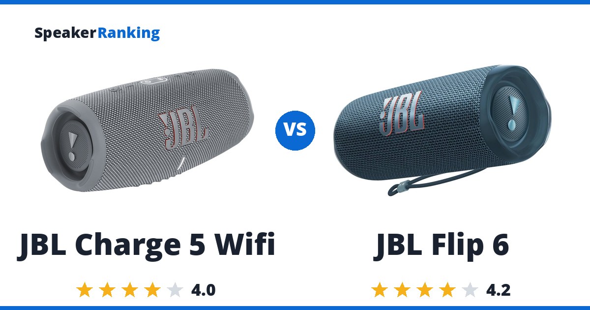 JBL Charge 5 Wifi vs JBL Flip 6
