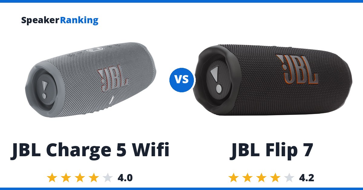 JBL Charge 5 Wifi vs JBL Flip 7
