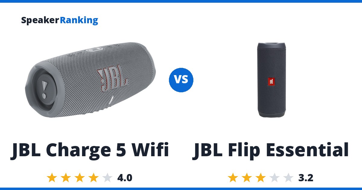 JBL Charge 5 Wifi vs JBL Flip Essential