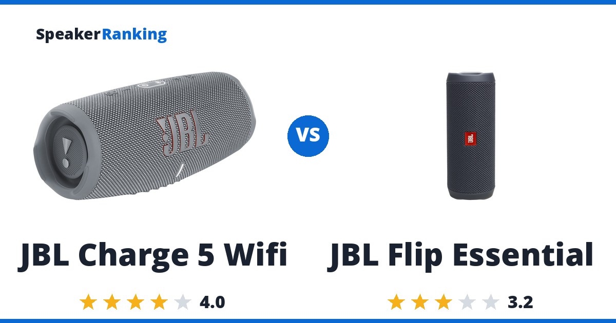 JBL Charge 5 Wifi vs JBL Flip Essential