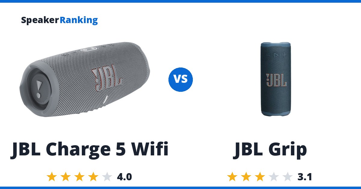 JBL Charge 5 Wifi vs JBL Grip