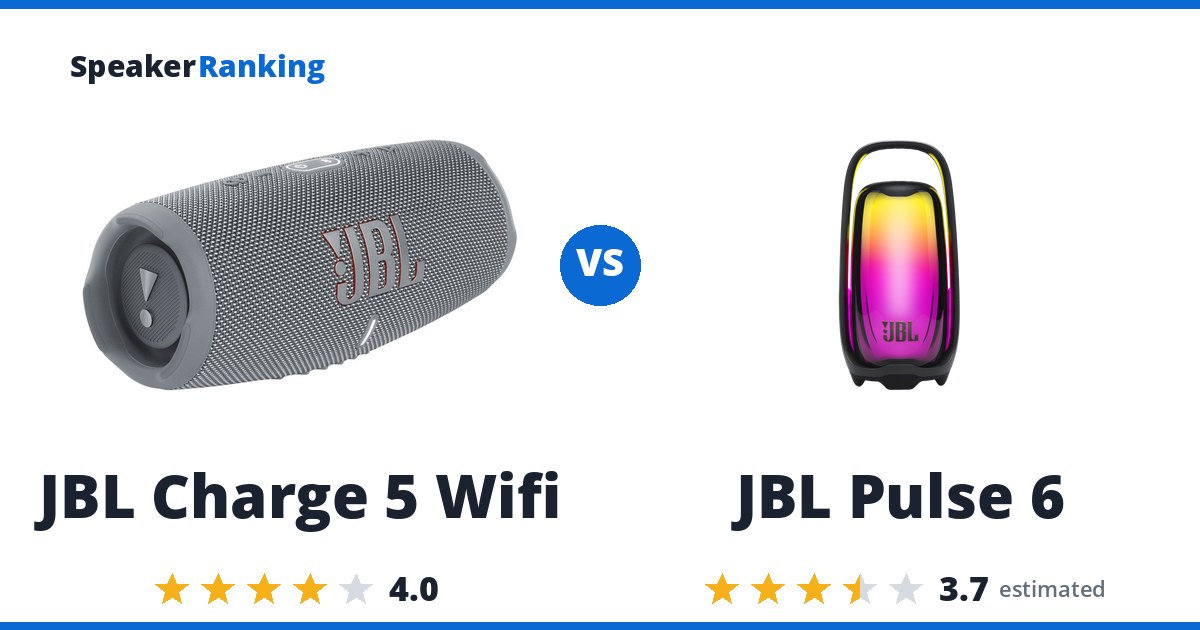 JBL Charge 5 Wifi vs JBL Pulse 6