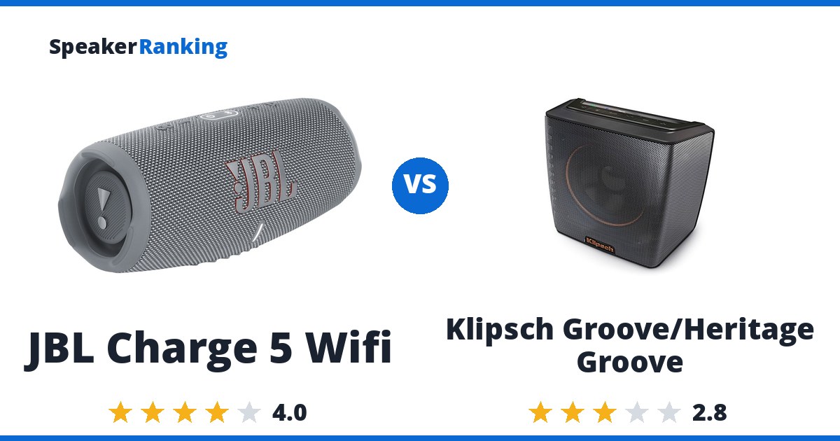 JBL Charge 5 Wifi vs Klipsch Groove/Heritage Groove