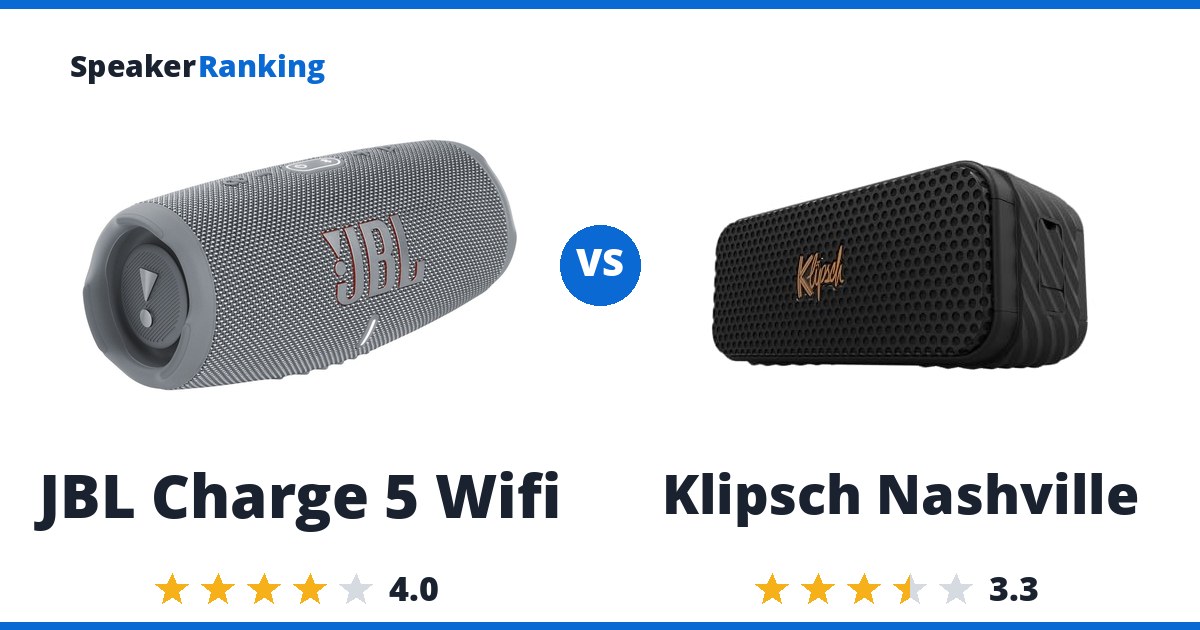 JBL Charge 5 Wifi vs Klipsch Nashville