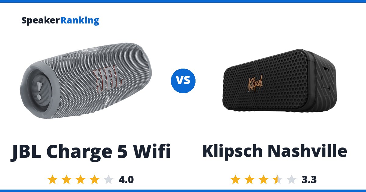JBL Charge 5 Wifi vs Klipsch Nashville