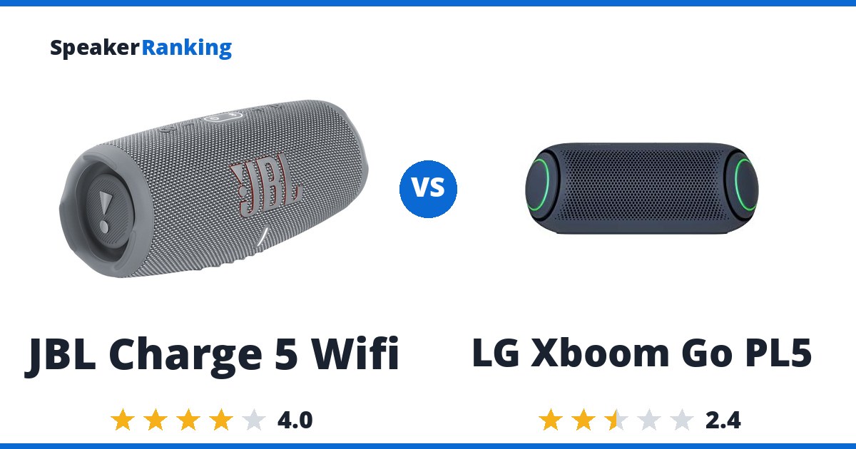 JBL Charge 5 Wifi vs LG Xboom Go PL5
