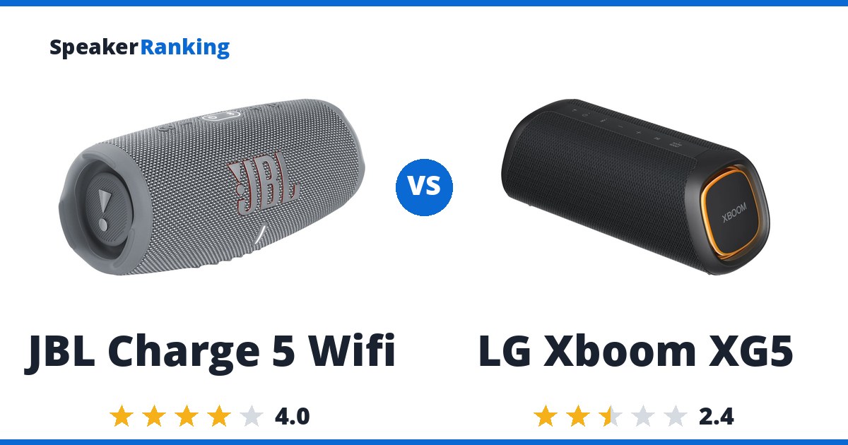 JBL Charge 5 Wifi vs LG Xboom XG5