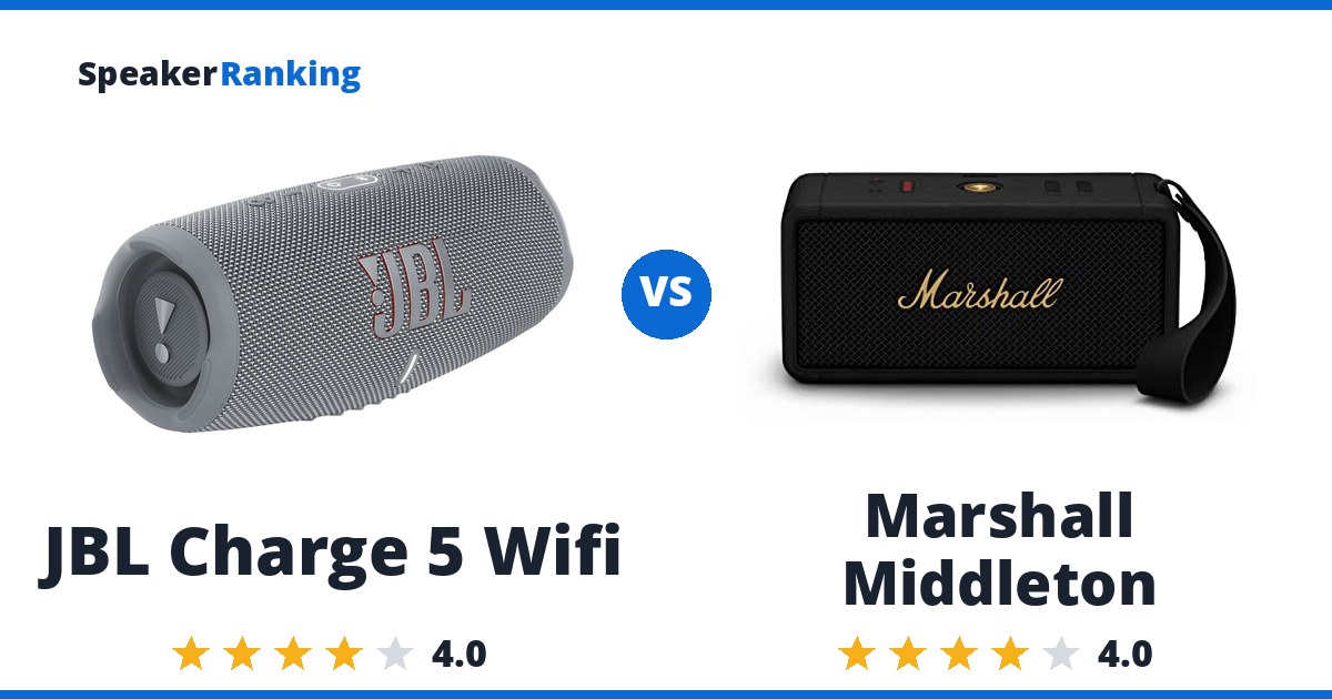 JBL Charge 5 Wifi vs Marshall Middleton