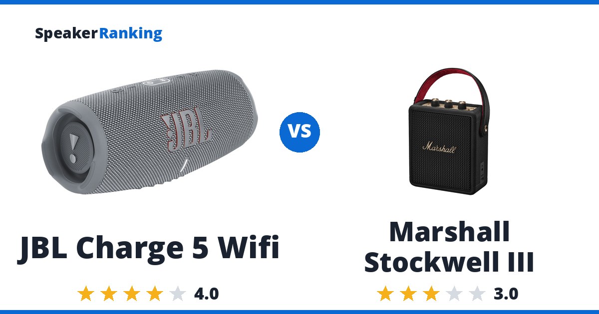 JBL Charge 5 Wifi vs Marshall Stockwell III