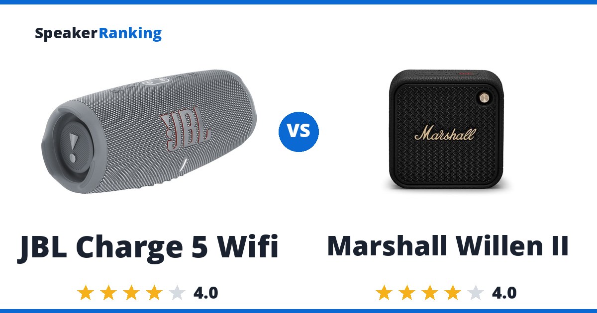 JBL Charge 5 Wifi vs Marshall Willen II