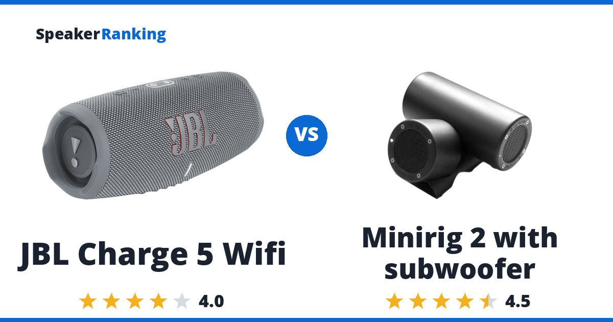 JBL Charge 5 Wifi vs Minirig 2 with subwoofer