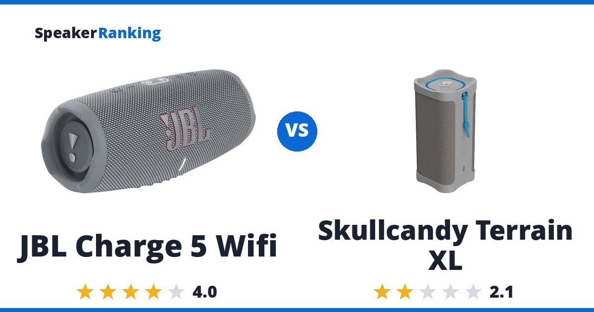 JBL Charge 5 Wifi vs Skullcandy Terrain XL