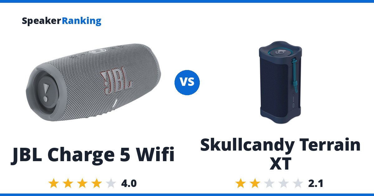 JBL Charge 5 Wifi vs Skullcandy Terrain XT