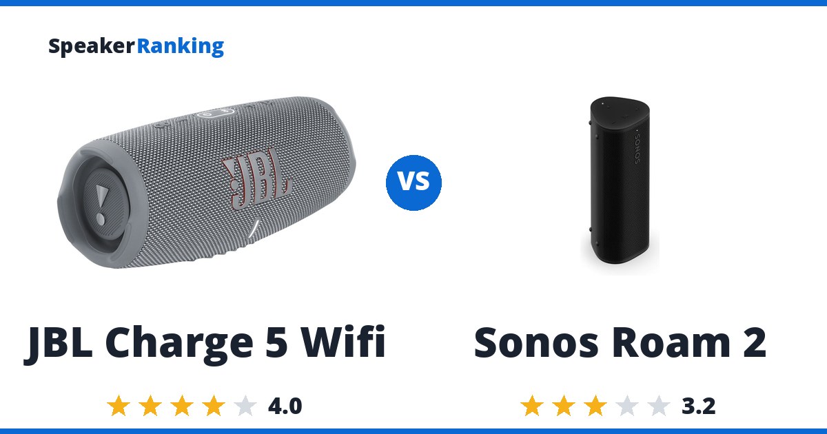 JBL Charge 5 Wifi vs Sonos Roam 2