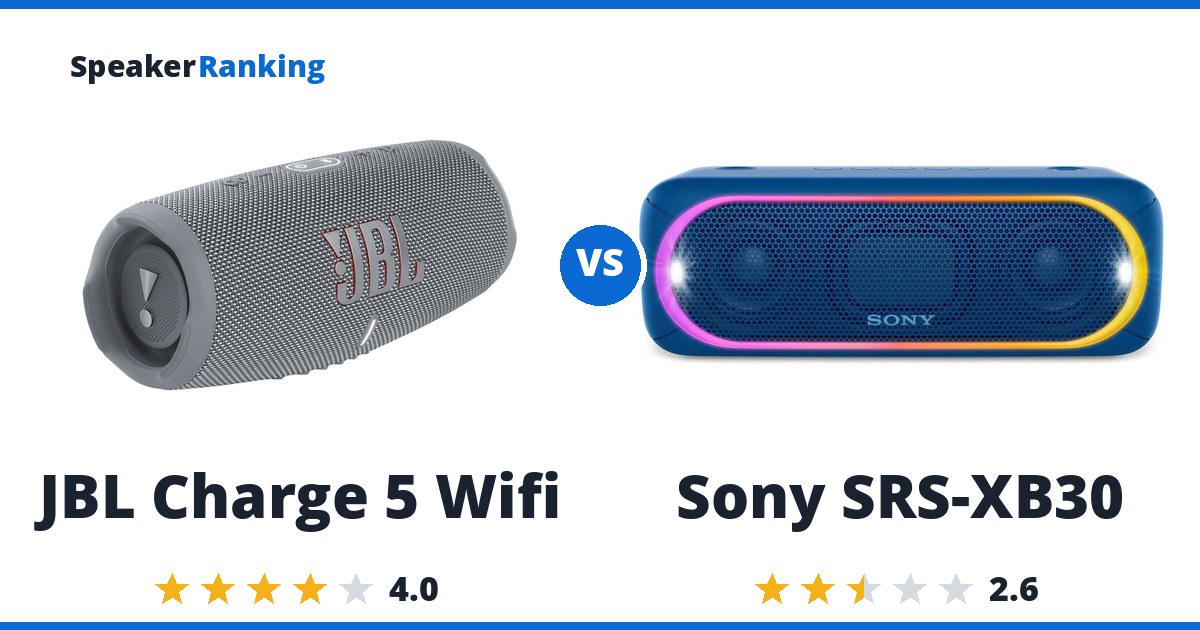 JBL Charge 5 Wifi vs Sony SRS-XB30