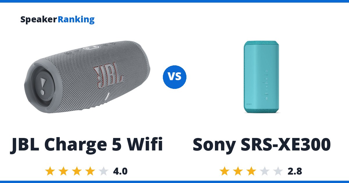 JBL Charge 5 Wifi vs Sony SRS-XE300