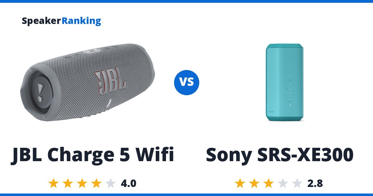 JBL Charge 5 Wifi vs Sony SRS-XE300