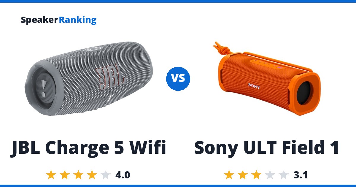 JBL Charge 5 Wifi vs Sony ULT Field 1