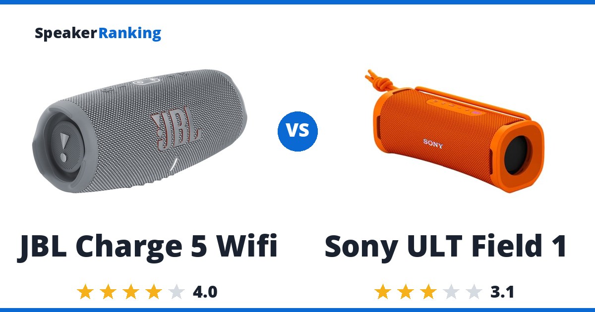 JBL Charge 5 Wifi vs Sony ULT Field 1