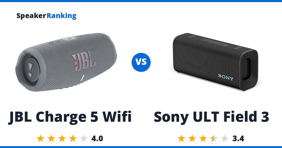 JBL Charge 5 Wifi vs Sony ULT Field 3