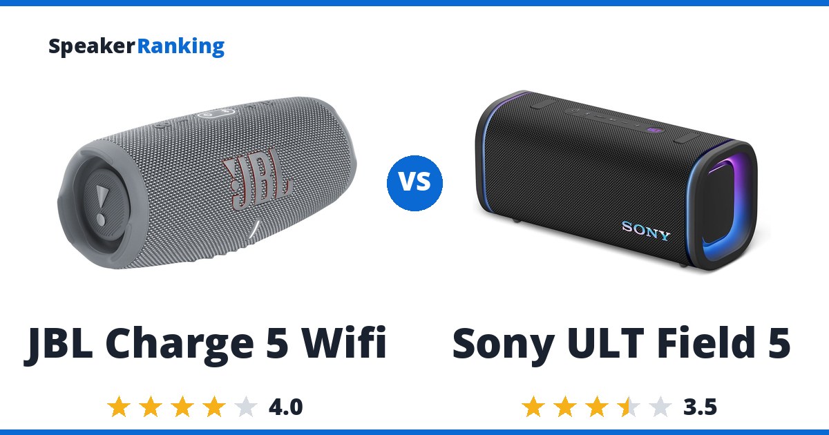 JBL Charge 5 Wifi vs Sony ULT Field 5